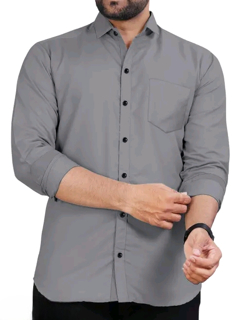 Mandarin Collar Long Sleeves Pure Cotton Shirt