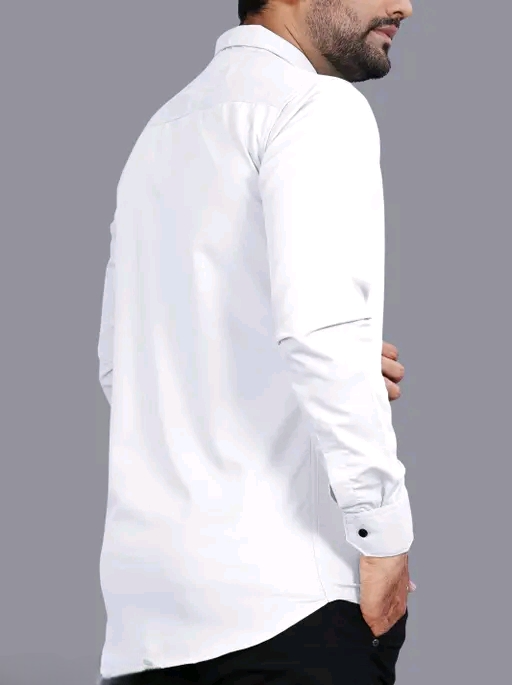 Mandarin Collar Long Sleeves Pure Cotton Shirt