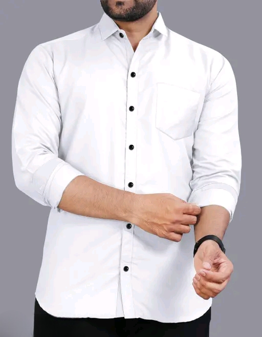 Mandarin Collar Long Sleeves Pure Cotton Shirt